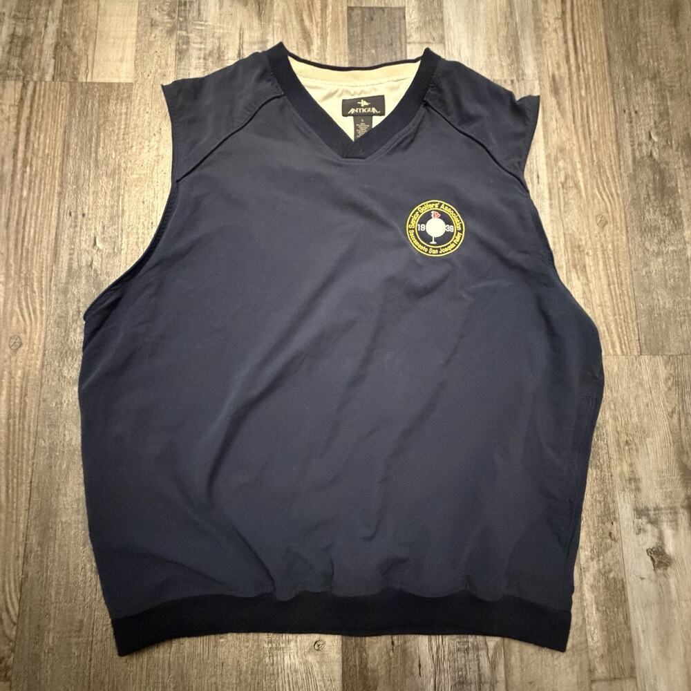 Vintage Seniors Golf Association Men’s Pullover Windbreaker Golfer Vest (Size L)